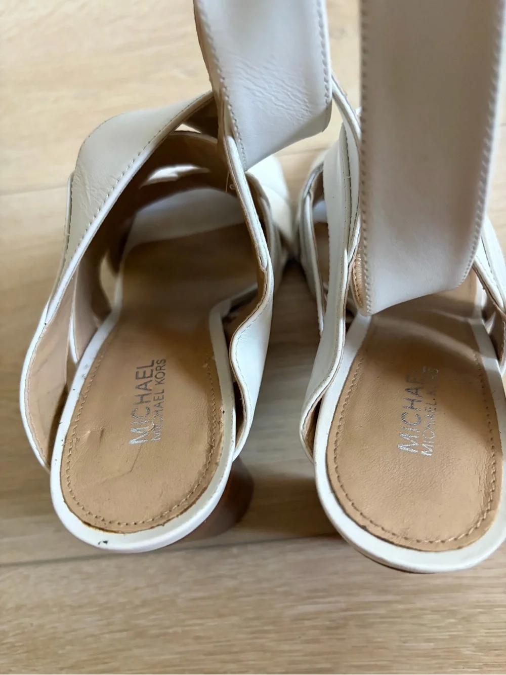 Michael Kors White Strappy High Heels